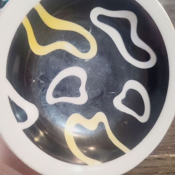 Vintage 1960s 1970s MCM Yamaka Toki Abstract Porcelain Bowls - Picture 14 of 14